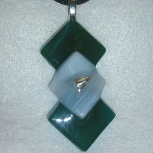 Fused glass pendant